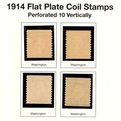 US 1914 # 444 445 446 447 Perf 10 Vert MNH Original Gum F/VF Coil Stamps CV$1795