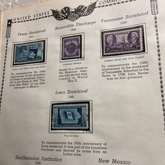 U.S.-(-1945-1946-)-HISTORICAL EVENTS-lot Of 11- Stamps-ON ALBUM PAGE-USED-#30