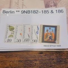 Germany Semi-Postal Stamps Berlin 1981 MNH 9NB182-185 & 186 40+20 Multi-Color