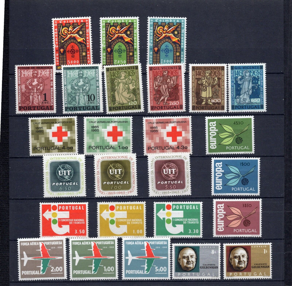 PORTUGAL 1965 COMPLETE YEAR SET MINT NEVER HINGED MNH
