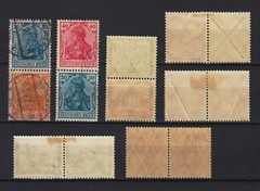 GERMANY REICH ZUSAMMENDRUCKE SMALL COLLECTION USED & MINT (28)
