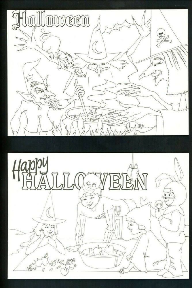 Postal Stationery Ireland postal card LOT OF 7 Halloween Santa holidays 1987