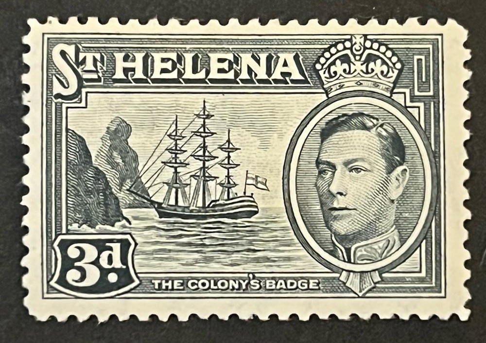 Travelstamps: 1938-42 St. HELENA STAMPS Sg 135a 3d, Mint, Original Gum, Hinged