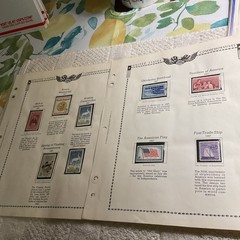 U.S.-(-1957-)-HISTORICAL EVENTS-lot Of 9-Stamps-ON ALBUM PAGE-USED-#30