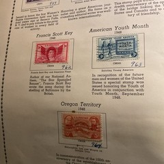 U.S.-(-1948-)-HISTORICAL EVENTS-lot Of 22- Stamps-ON ALBUM PAGE-USED-#30