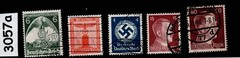 Stamps Adolf Hitler & Officials Third Reich Germany 1933-1945 WWII #3057a