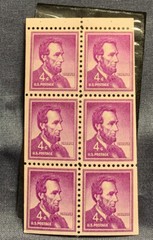 1954 4 cent Lincoln Stamp (purple) Rare