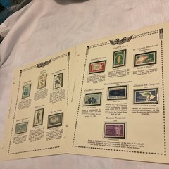 U.S.-(-1962-)-HISTORICAL EVENTS-lot Of 13-Stamps-ON ALBUM PAGE-USED-#30