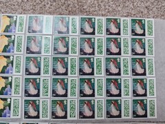 ** 100 × 2nd Second Class Stamps Unfranked Barcoded Genuine With Original Gum **