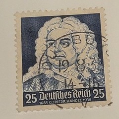 Germany Postage Stamp Set 6 12 25 Deutsches Reich Used VF Multi-Color Postmarked