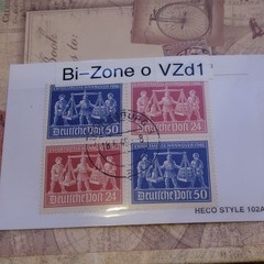 Germany Postage Stamp Exportmesse Hannover 1948 Bi-Zone VZd1 Multi-Color Used