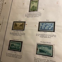U.S.-(-1945-1946-)-HISTORICAL EVENTS-lot Of 11- Stamps-ON ALBUM PAGE-USED-#30