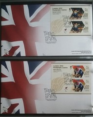 London 2012 Paralympic Games Gold Medal Winners FDC Full Set 34 Mini Sheets