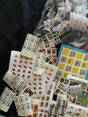 huge lot of US stamps discount postage Face Value FV $600+ xmas flowers sheets