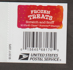2018 US 5285-5288 BOOKLET BLOCK OF 4 FROZEN TREATS FOREVER RATE W/ BACK MNH