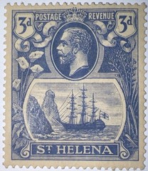 Travelstamps: St. HELENA STAMPS SC# 83, 3d, Mint, Original Gum, Hinged, MOGH.
