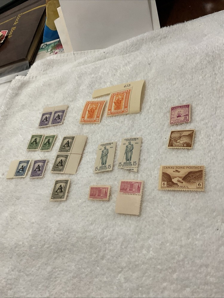 COLOMBIA/CANAL ZONE-HISTORICAL EVENTS-LOT OF 18-STAMPS-MNH-lot. # 37
