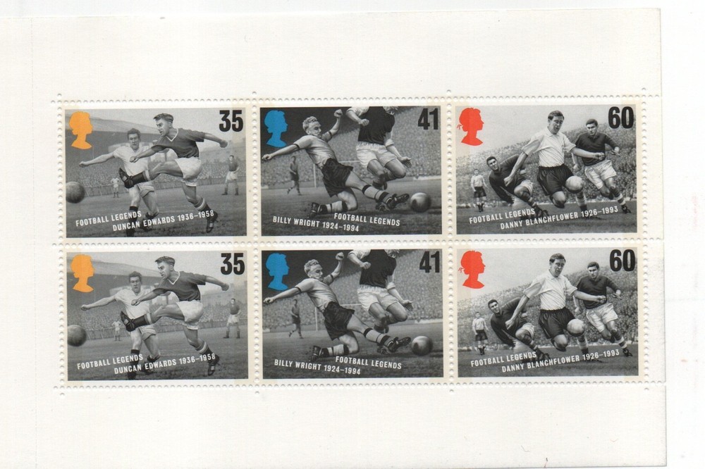 GB 1996~Football~Prestige Stamp Booklet Pane ~3~ex DX 18~UK Seller