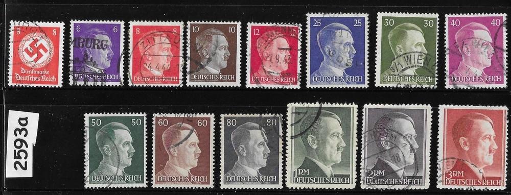 Stamps Adolf Hitler 1933-1945 Third Reich era Swastika GERMANY #2593a