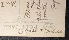 DPO EL VADO NM Rio Aribba County Underwater Postcard Helbock Scarcity Rating: 6