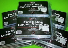 5000 FIRST DAY COVER POLY SLEEVES,2 MIL, HOLDS #6 ENVELOPE, BCW, w/FREE SHIPPING
