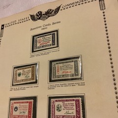 U.S.-(-1960-)-HISTORICAL EVENTS-lot Of 14-Stamps-ON ALBUM PAGE-USED-#30