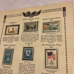 U.S.-(-1960-)-HISTORICAL EVENTS-lot Of 14-Stamps-ON ALBUM PAGE-USED-#30