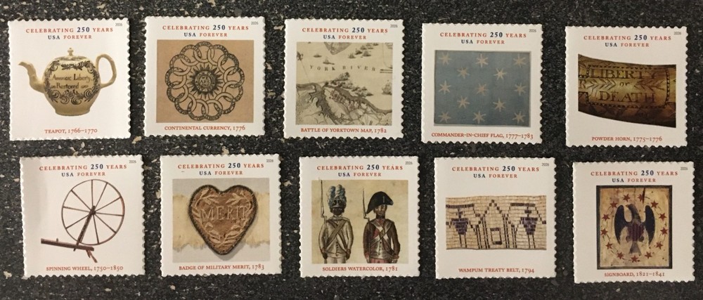 2026USA Forever Treasurers of the Revolutionary Era – Set of 10 Booklet Singles