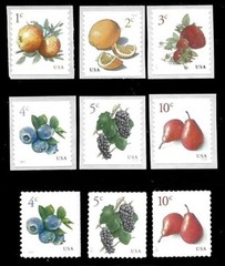 US 2016- 2022 SC#5037 / 5653 FRUIT BERRIES POSTAGE STAMP 9 SINGLE MNH