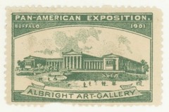 1901 Pan American Exposition BC25 GREEN M NG Albright Cinderella Stamp Am Expo