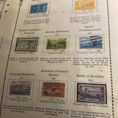 U.S.-(-1949-1951-)-HISTORICAL EVENTS-lot Of 23- Stamps-ON ALBUM PAGE-USED-#30