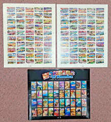 xxx each GREETINGS FROM AMERICA 34¢ & 37¢ & WONDERS OF AMERICA 39¢ US Stamps