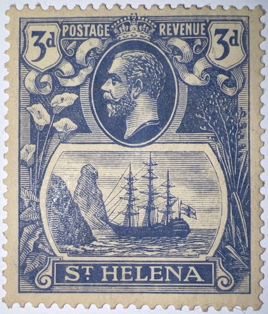 Travelstamps: St. HELENA STAMPS SC# 83, 3d, Mint, Original Gum, Hinged, MOGH.