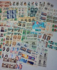 Usable 100 Assorted Mixed Multiples & Singles of 20¢ USPS Postage Stamps FV $20