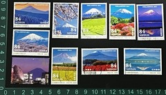 L577 JAPAN 2020 PHILANIPPON 2021 USED STAMPS EXHIBITION (MT FUJI) 10v Free Post