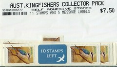 2010 Australian Kingfishers – Peel & Stick Collectors Pack