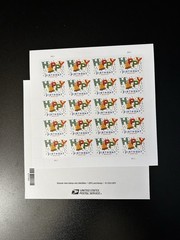 USPS (1091) Happy Birthday Forever Stamp Sheet Pane x2, FREE SHIPPING