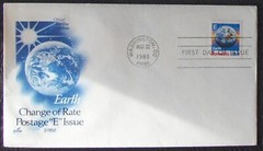 US FDC CHARGE of RATE POSTAGE “E” ISSUE by ArtCraft 1988.