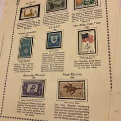 U.S.-(-1960-)-HISTORICAL EVENTS-lot Of 14-Stamps-ON ALBUM PAGE-USED-#30