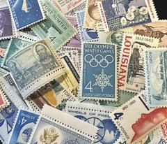 50 MNH OLD All Different Vintage 4 cent stamps–some Over 80 Years Old