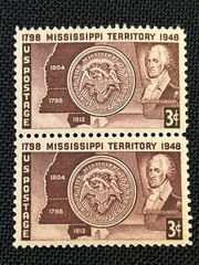 Vintage US Postage Stamps Unused Lot Of 37 Stamps Of Historical Events & States