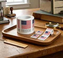 2023 USA Freedom Flag Coil Stamps Red White Blue – 100 Count Roll