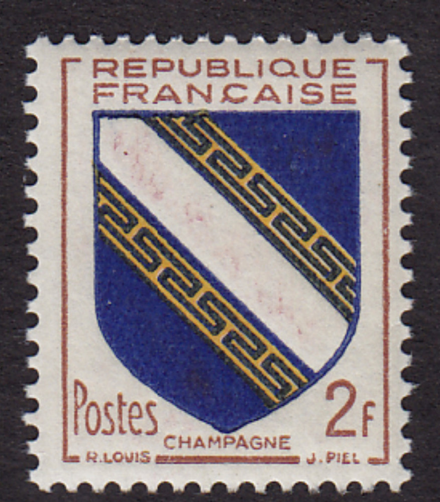 France #698 Mint MNH Original Gum Never Hinged Coats of Arms Stamp Very Fine