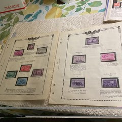 U.S.-(-1944-1946-)-HISTORICAL EVENTS-lot Of 12- Stamps-ON ALBUM PAGE-USED-#30