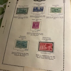 U.S.-(-1949-1951-)-HISTORICAL EVENTS-lot Of 23- Stamps-ON ALBUM PAGE-USED-#30