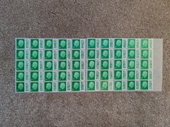 * KING 50 2nd Second Class Stamps Unfranked Barcoded Genuine with Original Gum *