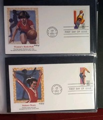 💥1983 OLYMPICS GAMES Vintage First Day Stamp Collection Dogs Orchids Christmas