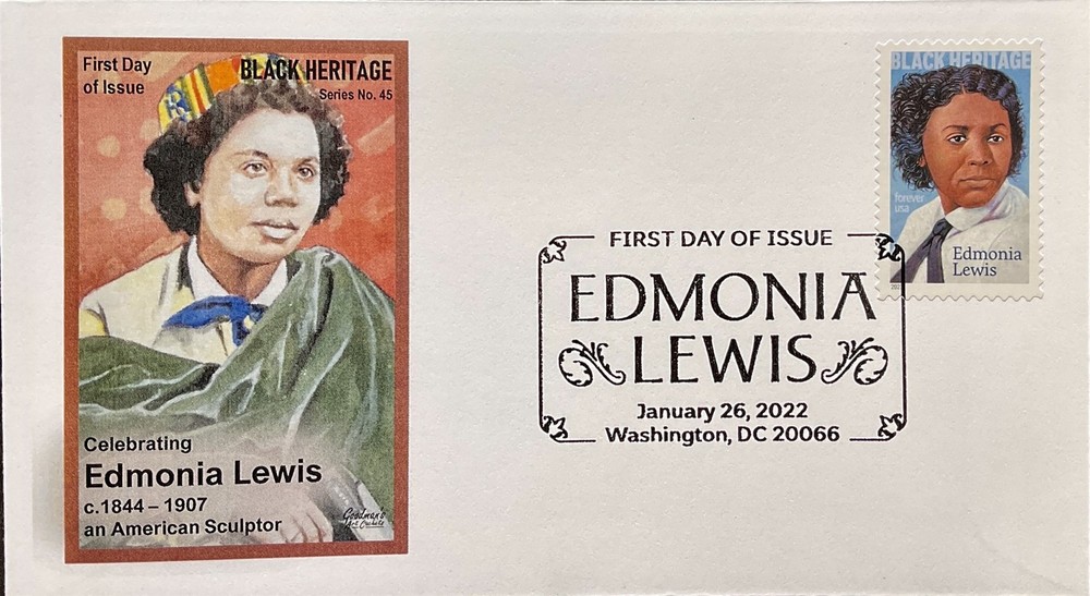 Goodman’s Art Cachet 5663 2022 Edmonia Lewis Black Heritage Design #2
