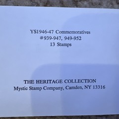 1943-44 Overrun Countries 46-47, 56 Commemoratives & 1980s Letter Writing