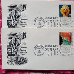 Lot of 10 US Celebrate the Century First Day Covers Stamps 1940s 1970s 1990s FDC